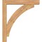 Ekena Millwork Thorton Block Smooth Bracket w/ Offset Brace, Western Red Cedar, 5 1/2"W x 32"D x 36"H BKT0604X32X36THR05SWR - alternate 3